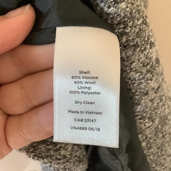 Talbots Grey Wool Blazer for Women Size 12 - Picture 6 of 7